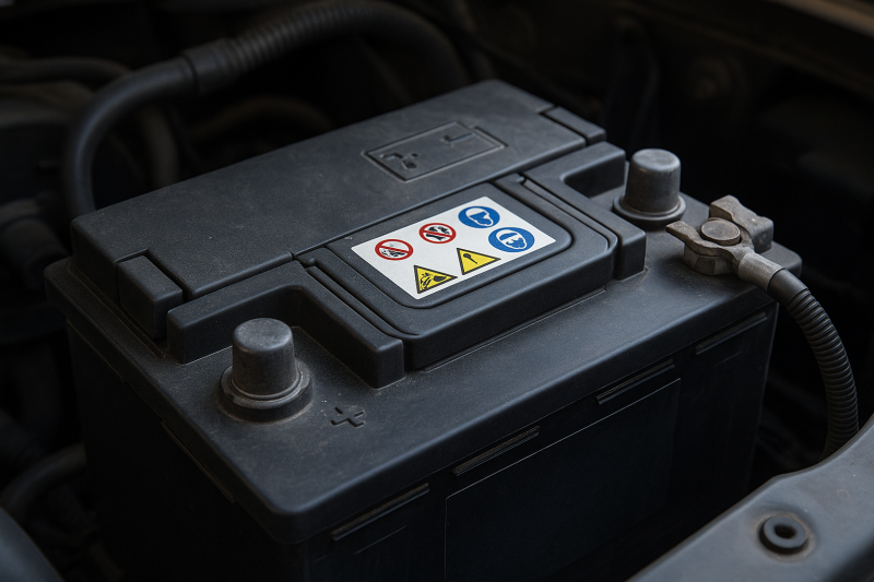 Remplacement batterie voiture dans un garage sur le Bassin d'Arcachon